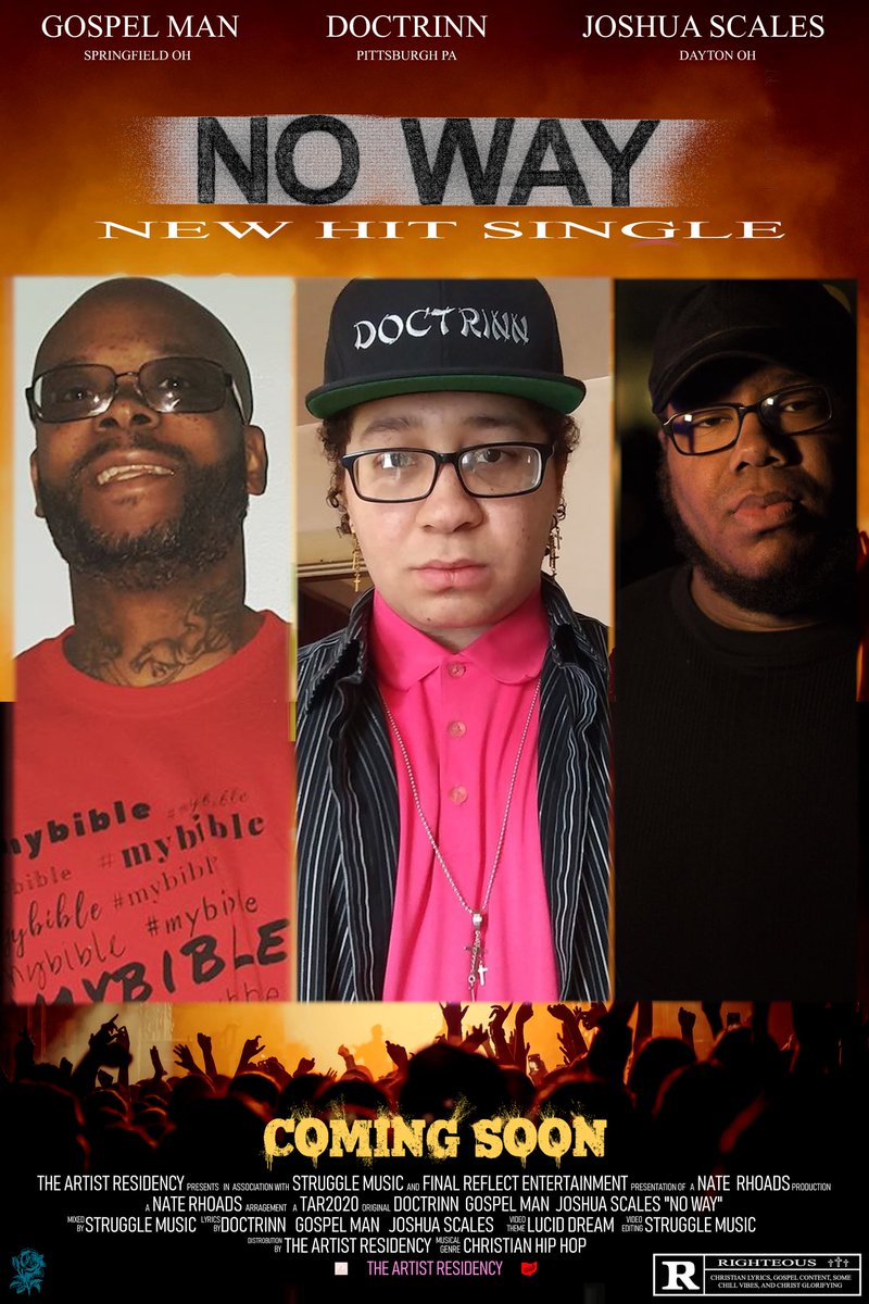 NeonGlobalEnt's tweet photo. [NO WAY]
@DoctrinnVVIP returns with a new hit single featuring @gospelman76  &amp; @TheJoshuaScales.
• • • • • •
#CHH #Rapzilla #music #rap #hiphop  #Joshua #newlight #summerjam #noway #nodoubt #remember #creator #movieposter #Thunderground #kodak #credits https://t.co/4o7dg6PHd5