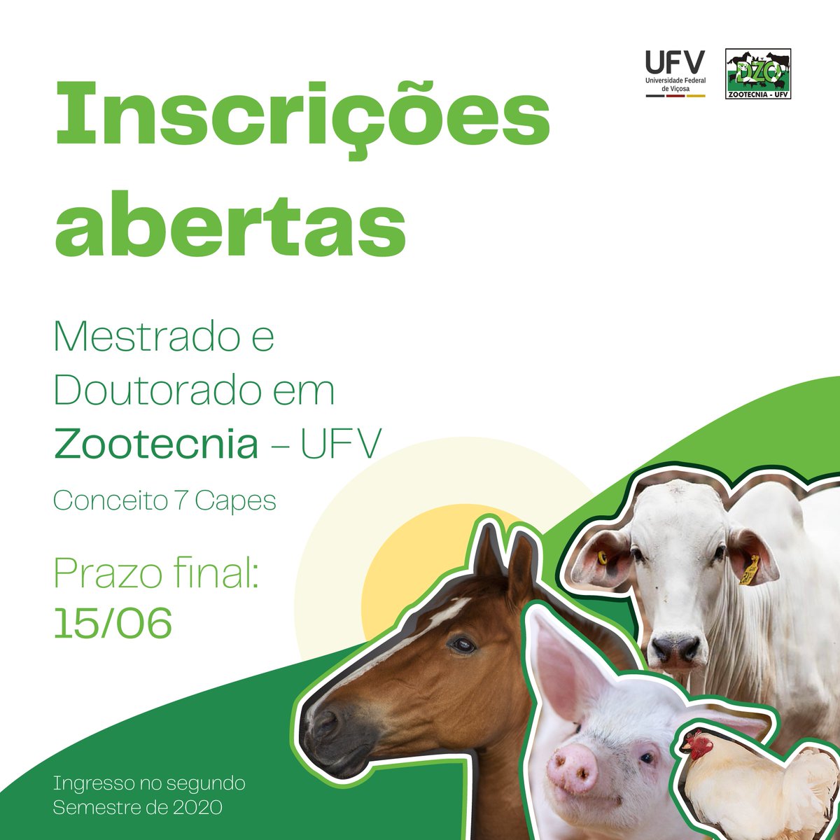 dzoufv's tweet photo. Estão abertas, até 15/06,  as inscrições para Mestrado e Doutorado em nosso programa. São previstas 10 vagas para. Mestrado e 25 para Doutorado. Mais informações estão disponíveis no site do DZO.
https://t.co/LxX5kk6sLy https://t.co/iD5drOKCJl