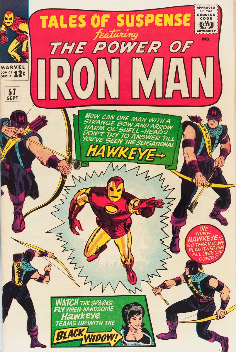 HakesAuctions's tweet photo. CONSIGNMENTS WANTED! @HakesAuctions is looking for #comicbooks for our next sale &amp; we want your copy of #TalesOfSuspense #57! Contact us today to sell your copy of the #1stappearance of #Hawkeye! 🏹🎯🏹
#Marvel #ClintBarton #IronMan #BlackWidow #HawkeyeFans #comiccollectors https://t.co/9bGQ0nBEkC