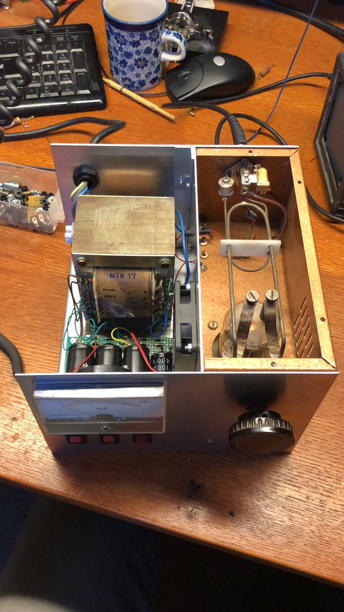 Restored an old “Dierking” 2m with QQE06/40. About 130W output!