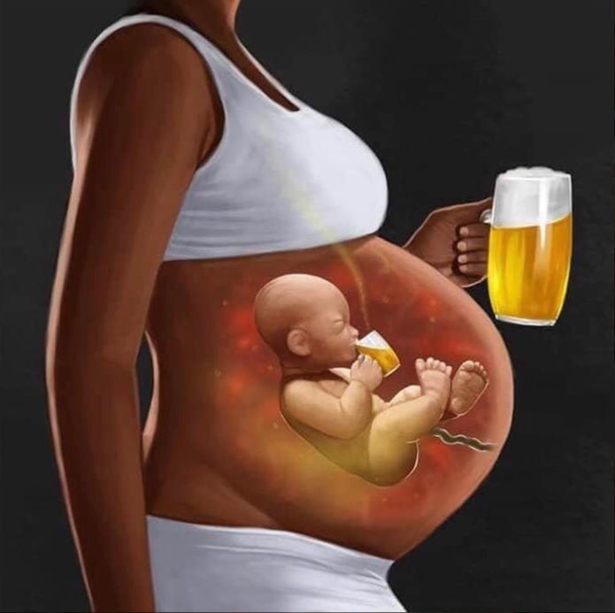 • Effect Of Alcohol During Pregnancy:"NO AMOUNT OF ALCOHOL IS OK IN PREGNANCY...DON'T DRINK AT ALL"Some Of The Effects Include:1. Miscarriage2. Premature Birth3. Mental ChallengedWhen they are not mentally challenged they will perform poorly in reading,speaking etc