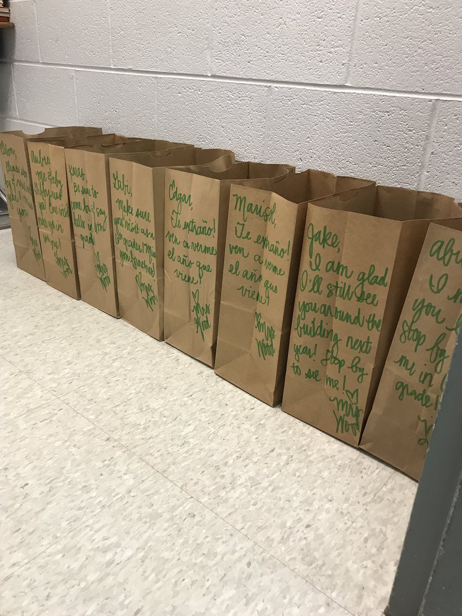 Trying to bring some light to a very unfortunate end to the school year. It wouldn’t be me if I just packed up their stuff in boring bags! #thelittlethings <a href="/jtdouds/">Josh Douds</a> <a href="/centrevillees1/">Centreville ES</a>