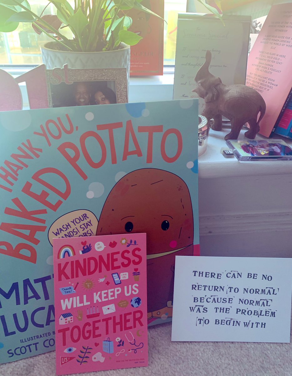 Camalamalamz's tweet photo. No more waiting by the post box in anticipation 💃🏾 Finally received the gifts I didn’t even know I needed!
Lockdown in one pik 👇🏾in years to come these will be artefacts
Thank you baked potato 🥔 & @Skipinder
Thank you @pauldegregorio ✊🏾
#NoReturnToNormal
#PowerofKindness https://t.co/YWFF4UcwXT