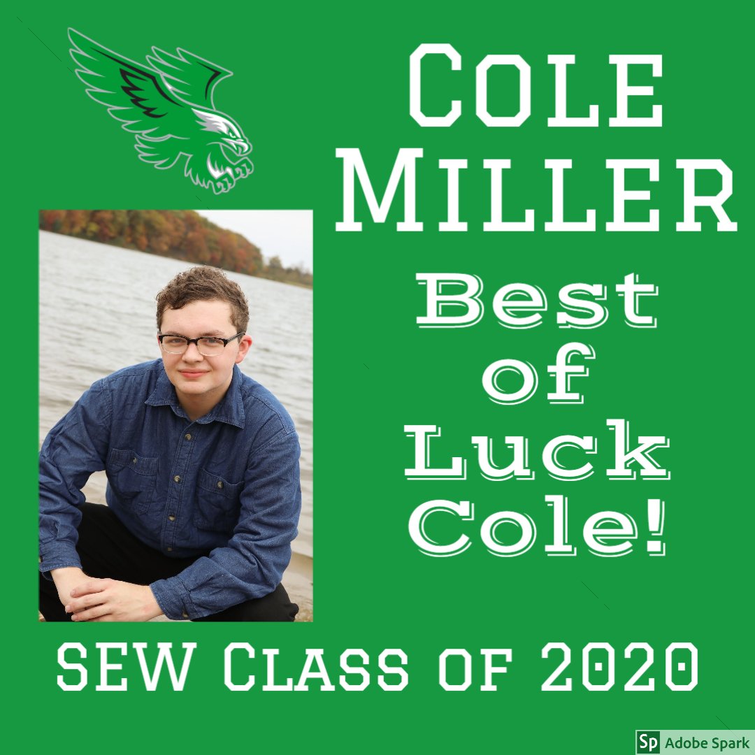 SEWStuCo's tweet photo. Southeast Warren Senior Cole Miller. https://t.co/RYYBBQ2kmr