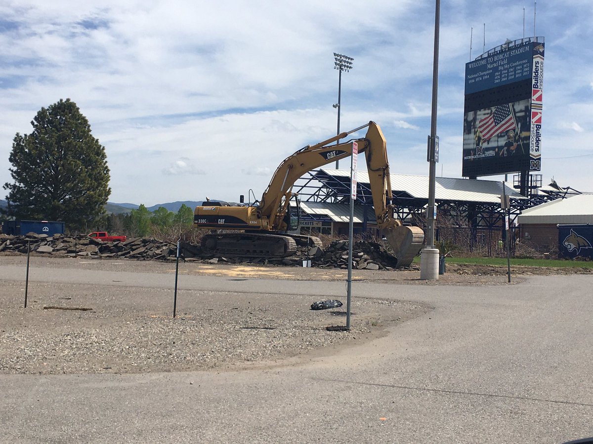 leonmcostello's tweet photo. And so it begins!  Thank you BobcatNation for making this dream a reality. #gocatsgo #TEAM #BobcatAthleticComplex https://t.co/ck3ZFrrPE2