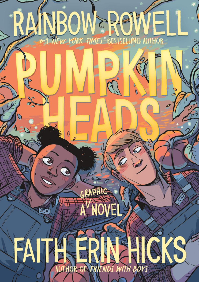 pumpkinheads by rainbow rowell and faith erin hicks4.75/5. as perfectly precious and soothing and adorable as i expected from these two authors :33 dialogue was so heartwarming, the art couldn't have been better for the story etc. basically perfect i just wanted it to be longer