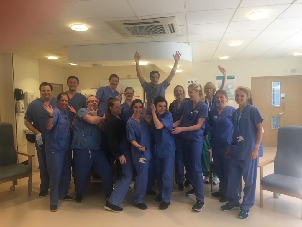 COVID-19 ICU Physiotherapy Team 😊

Couldn't have asked for a more dedicated, motivated, OUTSTANDING group of people, bringing a vast range of skills to treat this pandemic.

As we start to deescalate a special THANK YOU to everyone, you are all COVID ICU #RehabLegends 🌈🙌