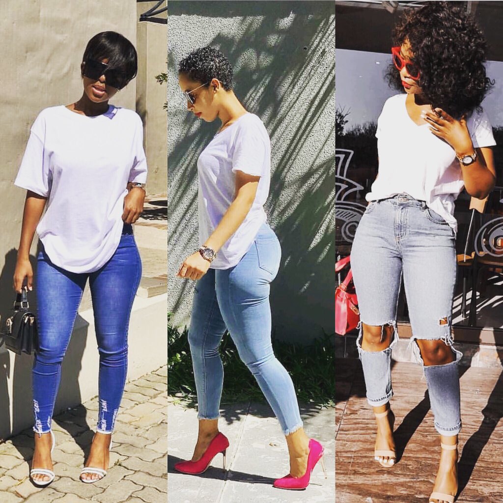 DreamsCongo's tweet photo. Pas le temps de ce mettre sur son 31?! Pas grave, 1 t-shirt, 1 jeans, des talons et le tour est joué 🥰 les chaussures à talon apportent tjr 1 plus 😘 #africanbeauty #africanfashiongirl https://t.co/5cA9TsoByK