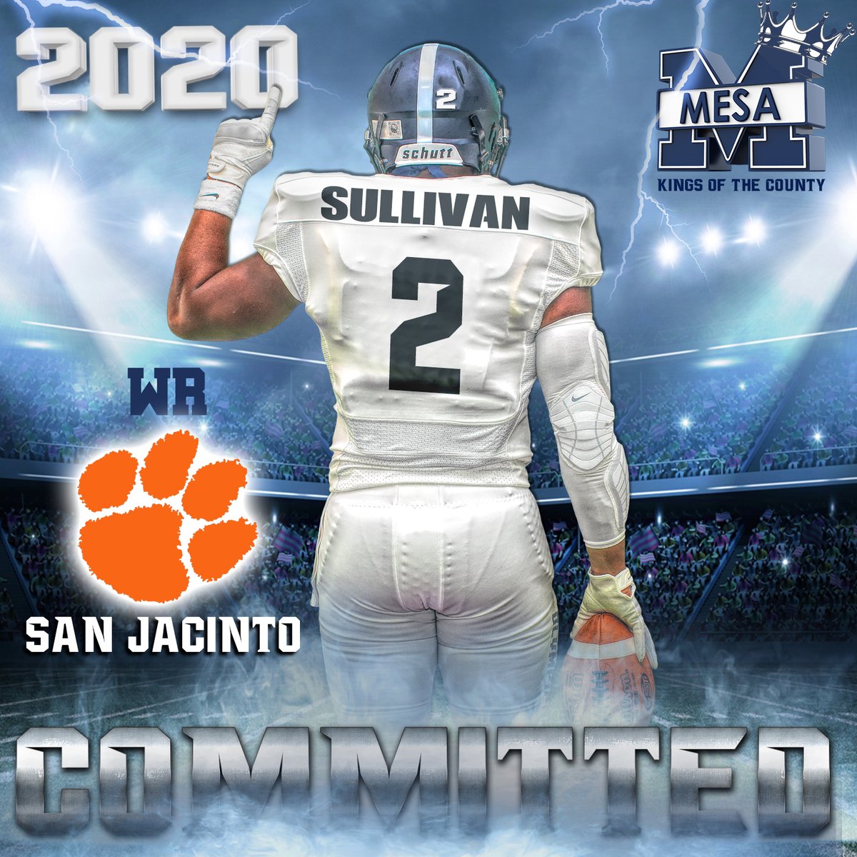 Help us welcome another BEAST WR- <a href="/solotoine/">Antoine Sullivan</a> out of San Jacinto HS, to Mt. Olympus and our 2020 OLYMPIAN ARMY! #BALLIN #NewEraOlympians #undeniable #2020TakeOver <a href="/sdmesaathletics/">SD Mesa Athletics</a> <a href="/SanJacintoHS/">San Jacinto High</a> <a href="/OhMrWilson5/">Sean Wilson</a> <a href="/SDFNLMagazine/">#SDFNL25</a> <a href="/CoachJMc32/">Coach Jermaine McDonald</a> <a href="/EC_Preps_SD/">EC Preps</a> <a href="/Coach_Hart15/">Coach Hart</a> <a href="/Daygofootball/">San Diego Football</a>