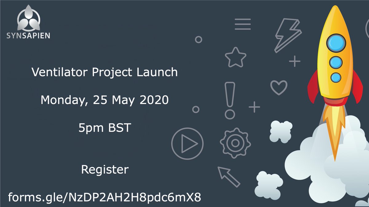 More than 300 #students #researchers and innovators across the #uk will begin collaborating to develop a 99£ #COVID19  ventilator. Register below to participate in the launch web meet up and have your say. 

forms.gle/KkPEGWst2dkVAu…
