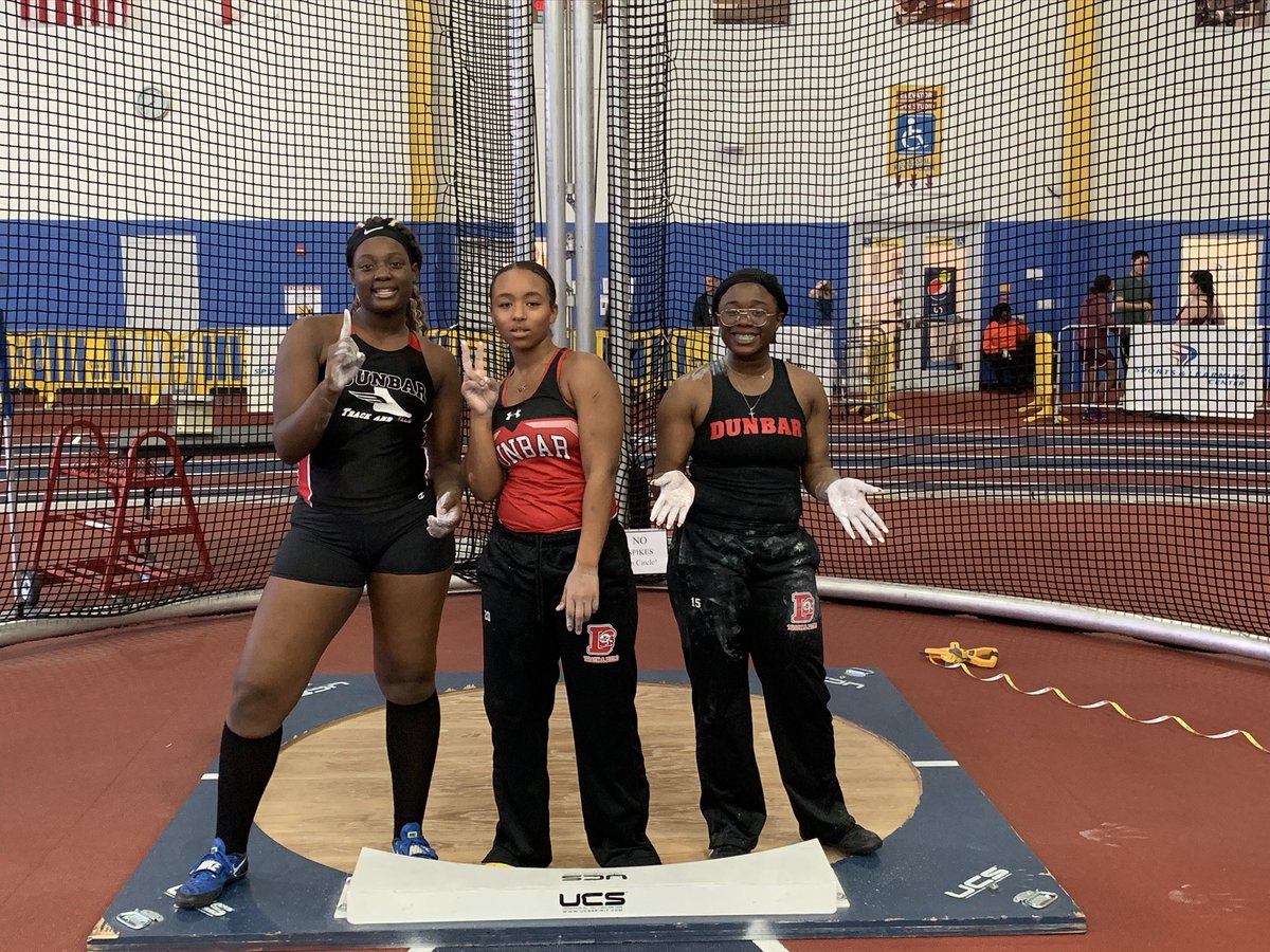 DunbarDCTandF's tweet photo. Let’s give these ladies ALL of the recognition for an AWESOME indoor season.  DeMya, state Championship and Record holder, T’Honor State Runner Up - Jaz - All State, Des, Danielle, Iman, and Yanna all top 20 in the state!  So proud of ALL of these young women! #EverydayAtDunbar https://t.co/X058hlKQdc