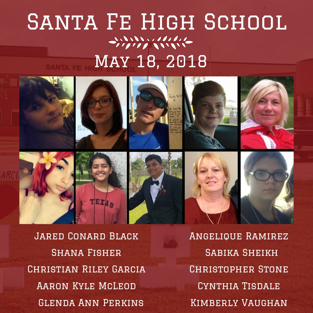 We Remember #SantaFeHighSchool
❤️ ❤️❤️❤️❤️❤️❤️❤️❤️❤️