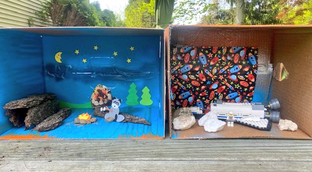 JuliaGoggi's tweet photo. @WPSSicomac artists are continuing their personal exhibits by adding miniature artwork into last week's spaces. #academicchoice #k12art #makerspace #materialexploration #studiothinking #choicebasedart #managedchoice https://t.co/9uhnd6cSik