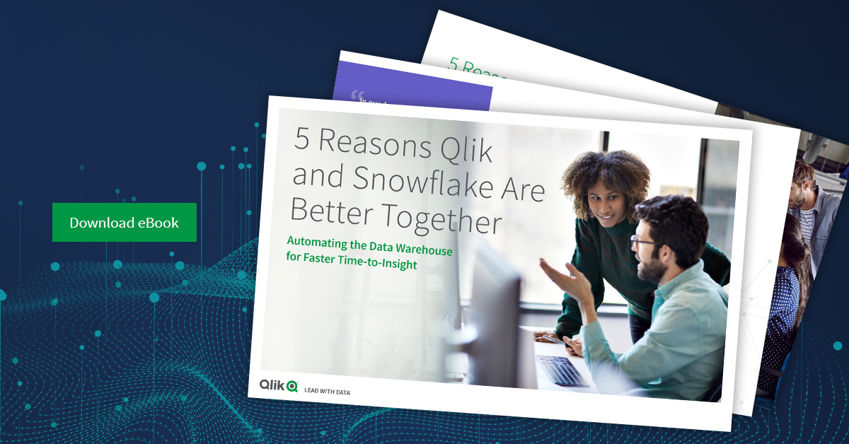 qlik's tweet photo. How does Qlik’s #DataIntegration Platform enable Snowflake users to speed analytics projects, achieve greater agility and reduce risk? Download our eBook to find out. https://t.co/Tb0yzDCmd2 https://t.co/aENAwi2ffI