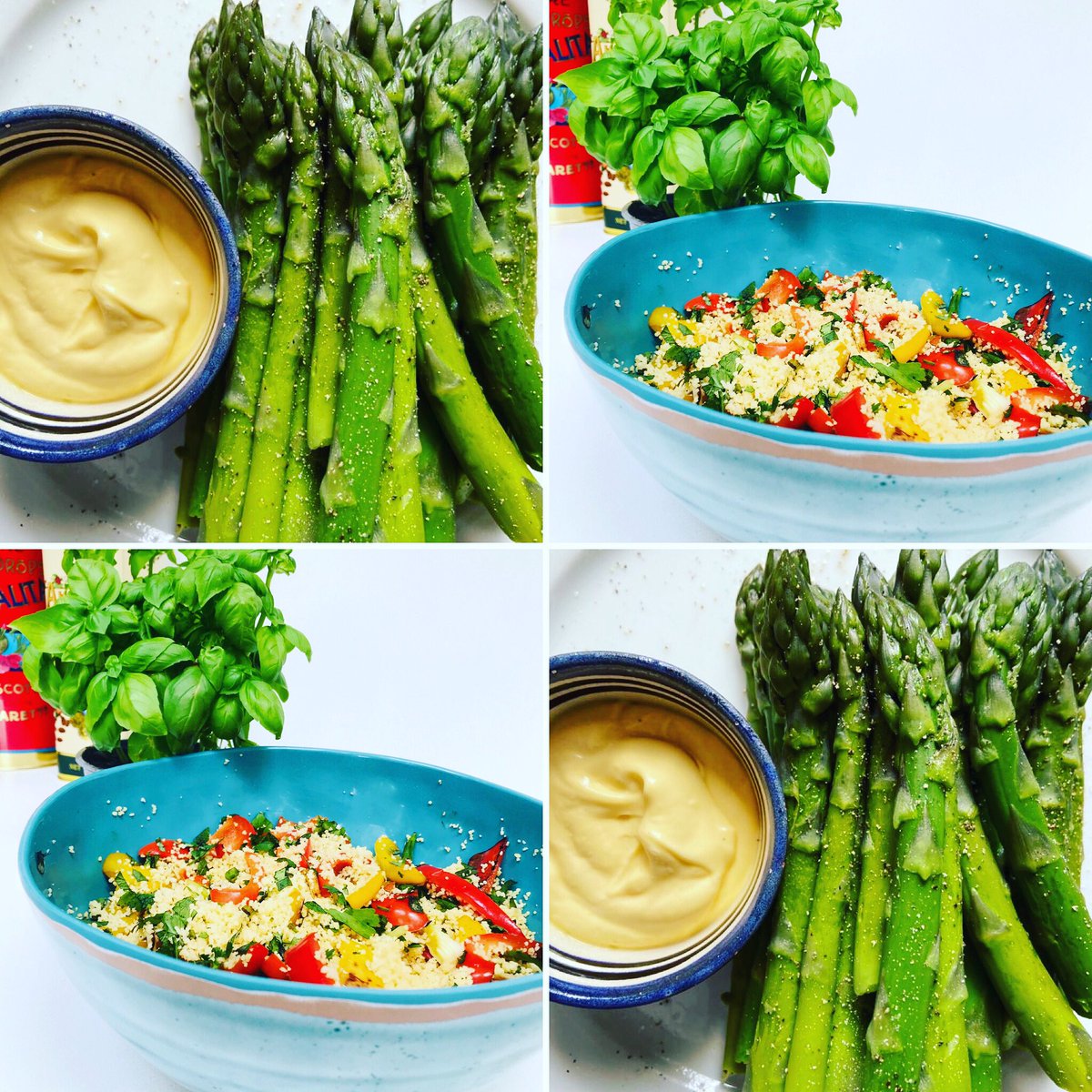 💕💕💕asparagus season 💕💕💕 #rectoryfarm #asparagus #hollandaisesauce #seasonal #couscous #herbs #homecooking