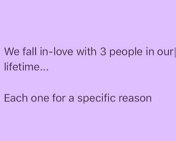 sophxjohnson's tweet photo. We fall in love with 3 people in our lifetime ... https://t.co/NLC5RAX8cq