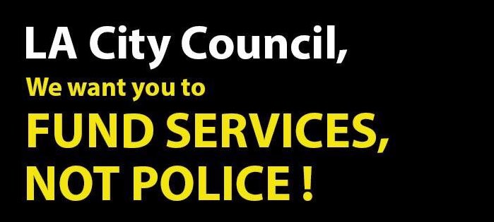 JevhonRivers's tweet photo. I stand with @BLMLA against @MayorOfLA budget to increase the @LAPDHQ budget while 55% of LA is unemployed and 58k remain on the streets. @MayorOfLA get your priorities straight! https://t.co/R4KKdmUa4q