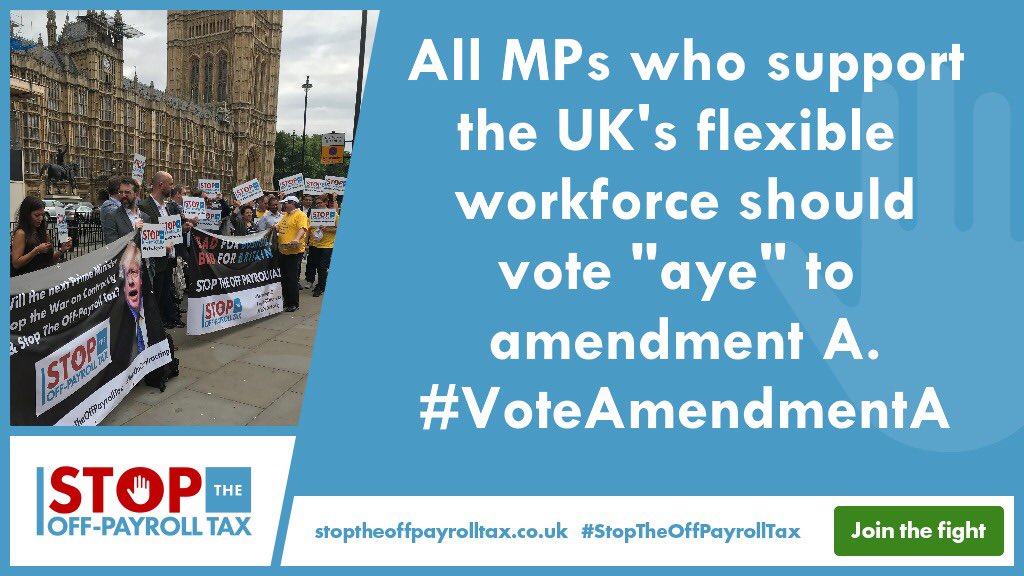 Please @FabianLeedsNE #VoteAmendmentA today to delay the flawed #IR35 #OffPayrollTax. It's the wrong time for the Government to push through this damaging & flawed policy.
Support the #flexibleworkforce in #Leeds & the UK & #StopTheOffPayrollTax! #StopIR35