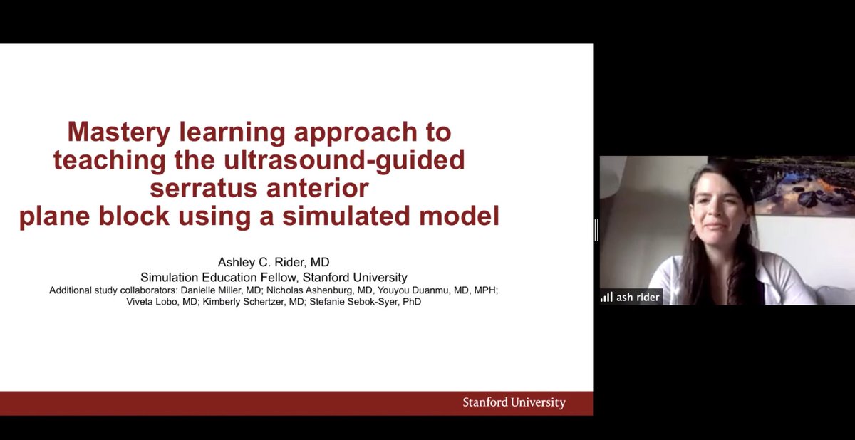 Congratulations to Stanford Simulation Fellow Ash Rider whose presentation was recognized for Best Innovation at the SAEM Simulation Academy Fellow's Forum today!