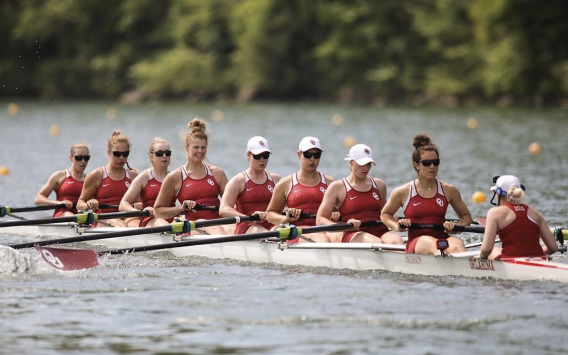 OU_Rowing's tweet photo. Yesterday would’ve been the 2020 Big 12 Rowing Championship, so we’re  𝘵𝘩𝘳𝘰𝘸𝘪𝘯’ 𝘪𝘵 𝘣𝘢𝘤𝘬 to last year’s championship regatta in Oak Ridge! 

#RowU https://t.co/SErC1DpMqO