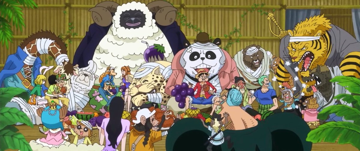 8. Les Races : One piece est rempli de races différentes, ce qui est assez étranges mais incroyable. Dans One Piece, on a des hommes-poissons, des minks, des long-bras, des shandias, des géants, des nains etc...