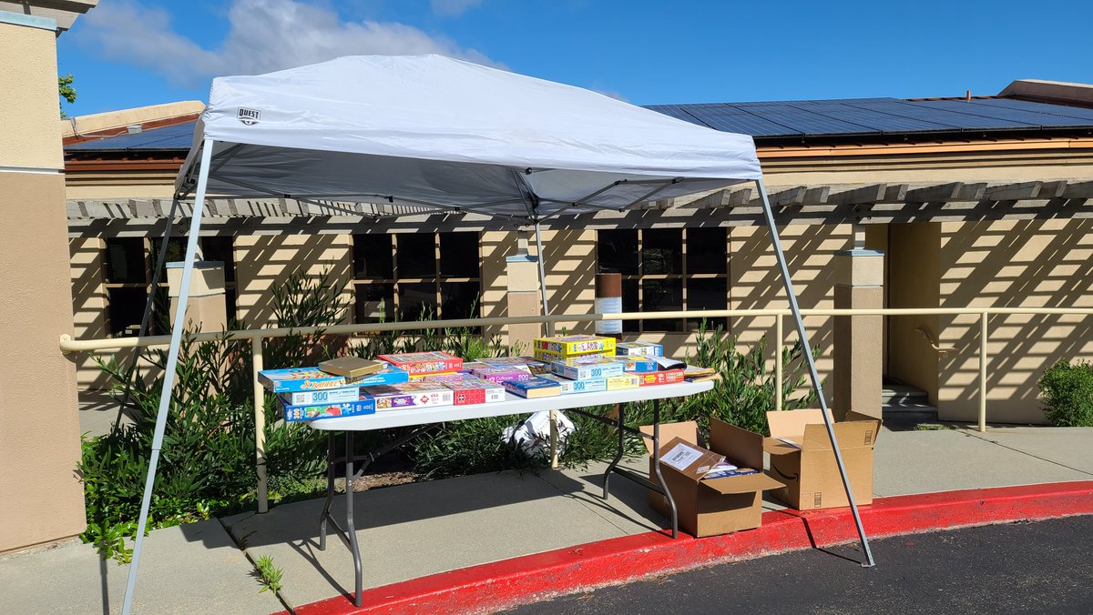 StBartsPoway's tweet photo. Swing by St. Bart's Puzzle Swap in the parking circle and grab a new to you puzzle. You can drop off a puzzle to share also (please tape the box closed). All are welcome! Tell your friends! #funathome #puzzles https://t.co/2YwI4OsAtS