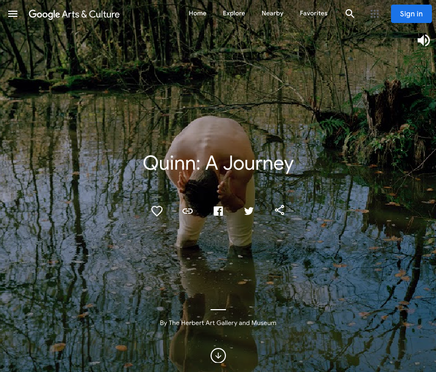Very pleased to say that <a href="/googlearts/">Google Arts&Culture</a> have published ‘Quinn: A Journey’ featuring <a href="/SamuelJWeir/">Samuel J Weir</a> <a href="/The_Herbert/">Herbert Art Gallery & Museum</a> today, as part of #InternationalMuseumDay #IMD2020 One of 83 museum shows across the globe :-) 

artsandculture.google.com/story/quinn-a-…