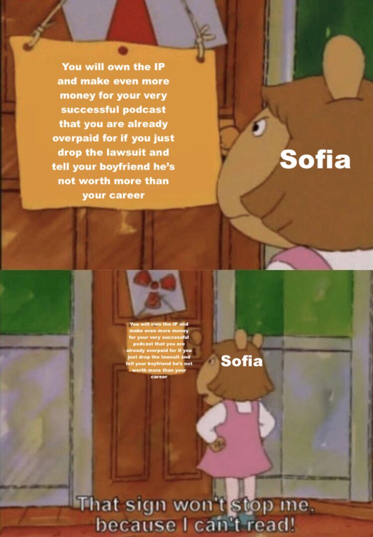 brrroooklyyyn's tweet photo. sofia really let suitmans lord farquaad looking ass come between her &amp; alex &amp; the whole damn podcast.. sofia sweetie, this man ain’t it #callherdaddy https://t.co/4GcVxA2HrT