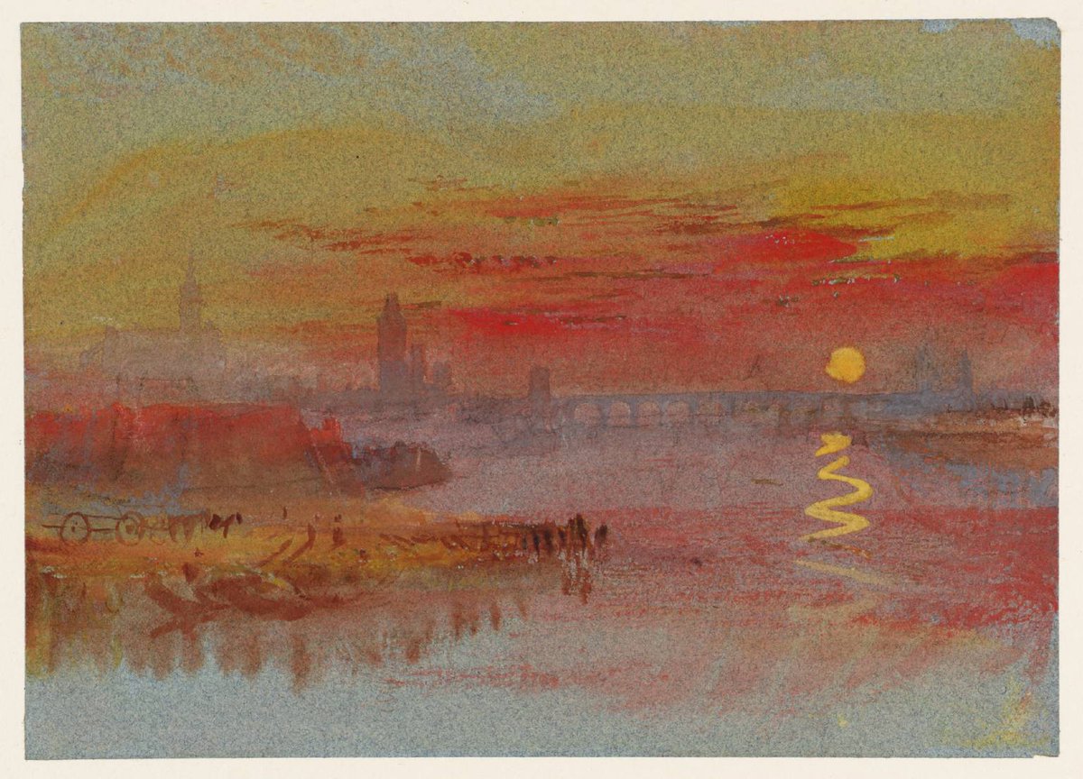 tateliverpool's tweet image. This week we'll be sharing art from our collection with the hope of bringing you a little sunshine during times like these ☀️⁣
⁣
Find out more about wellbeing &amp;amp; art here: ow.ly/xPrB50zJ6n9⁣
⁣
Joseph M.W Turner, The Scarlet Sunset c.1830-40 #MentalHealthAwarenessWeek