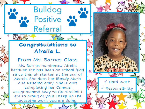 Selina_Jones1's tweet photo. Our Bulldogs keep working hard! Keep up the great work and STRUT! @TurieTSmall @123glitterqueen @vcsmelani @foreverfuqua https://t.co/JAJDw1y35q