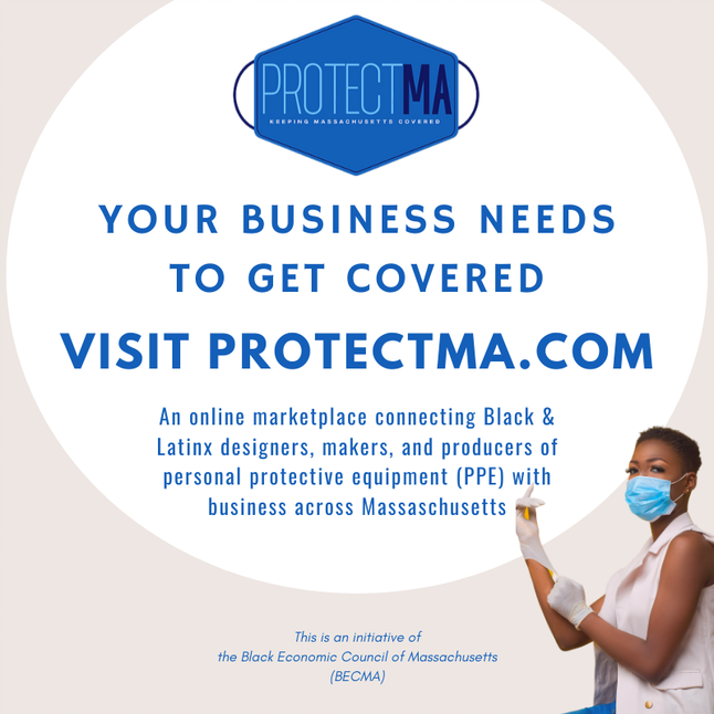 SoniaChangDiaz's tweet photo. #ProtectMA is a new online marketplace that connects Black and Latinx designers &amp; makers of PPE to potential buyers (businesses or individuals) across Massachusetts. Do you make masks? Are you in need of one? Check it out! @BECMAinc 
https://t.co/RkAzUO73Cx https://t.co/5tItqxovVE