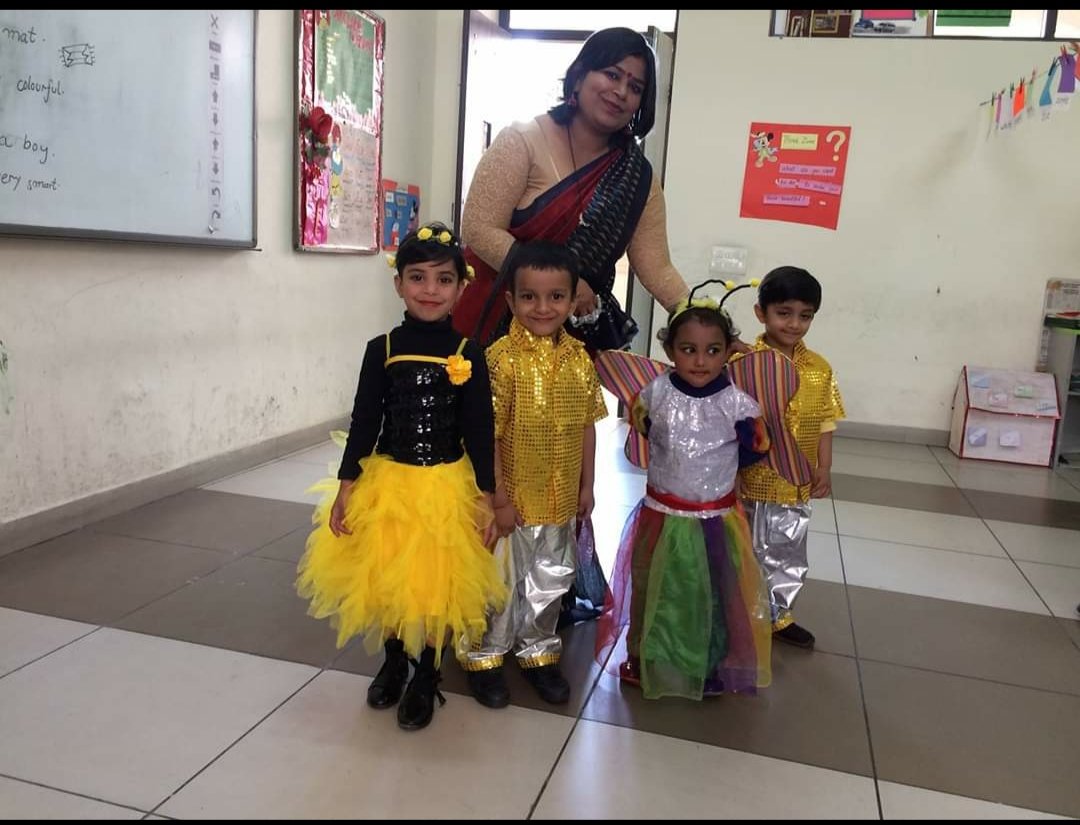 Happiness is to see the happy smiling faces. Tiny tots when they keep remembering small small moments spent throughout in the class. It's a real earning when you know that you hold a place in their life... Affection is always greater than perfection.