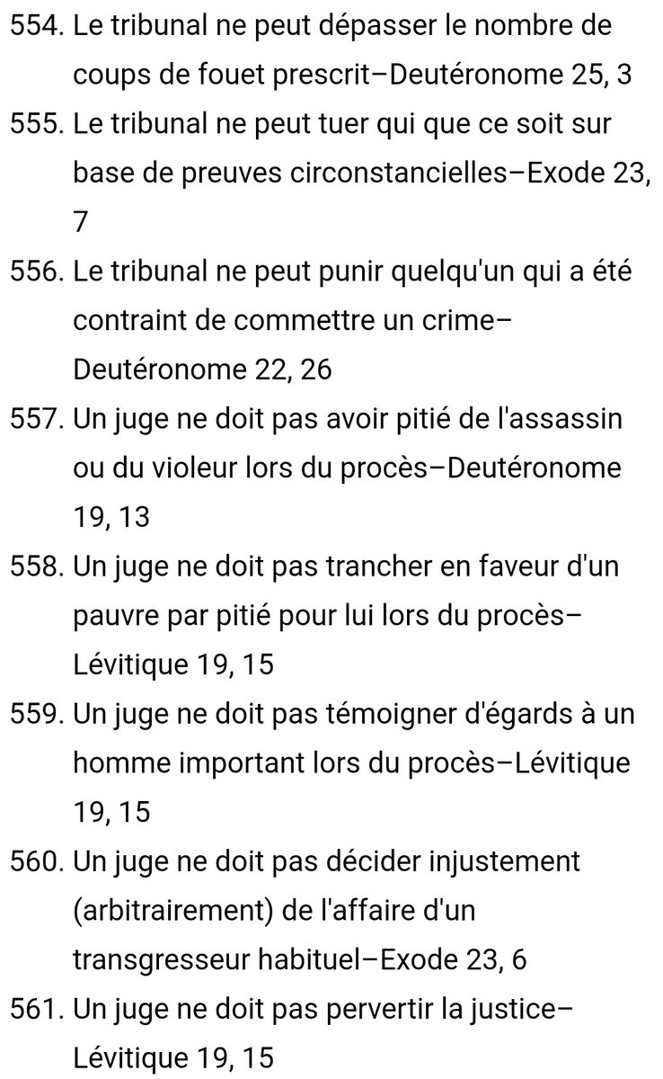 Concernant les lois de la peine capitale.La Michna dans Traité Sanhédrin dit qu'un tribunal rabbinique (le sanhédrin) qui prononçait une peine capitale une fois tous les 70 ans étant considéré comme meurtrier. Et même à l'époque du Temple, le sanhédrin à un certain moment a