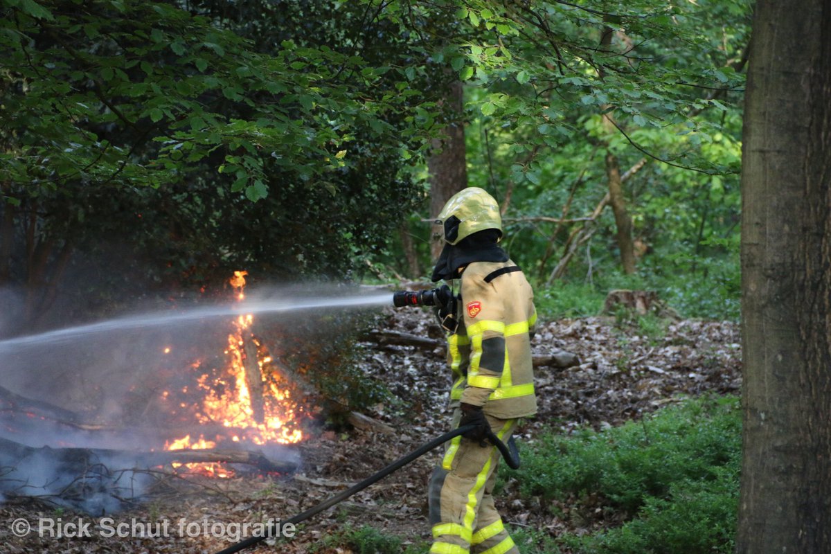 Melding brandweer De Kleiberg Apeldoorn inzake bosbrand