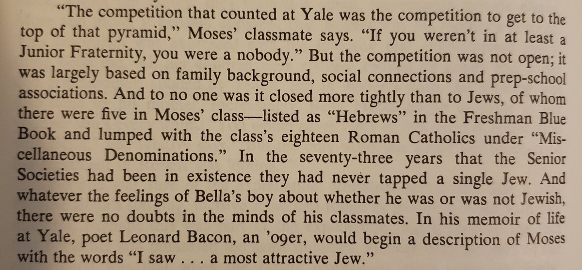 The Ivy League being very much itself but to an even worse degree a a century ago.