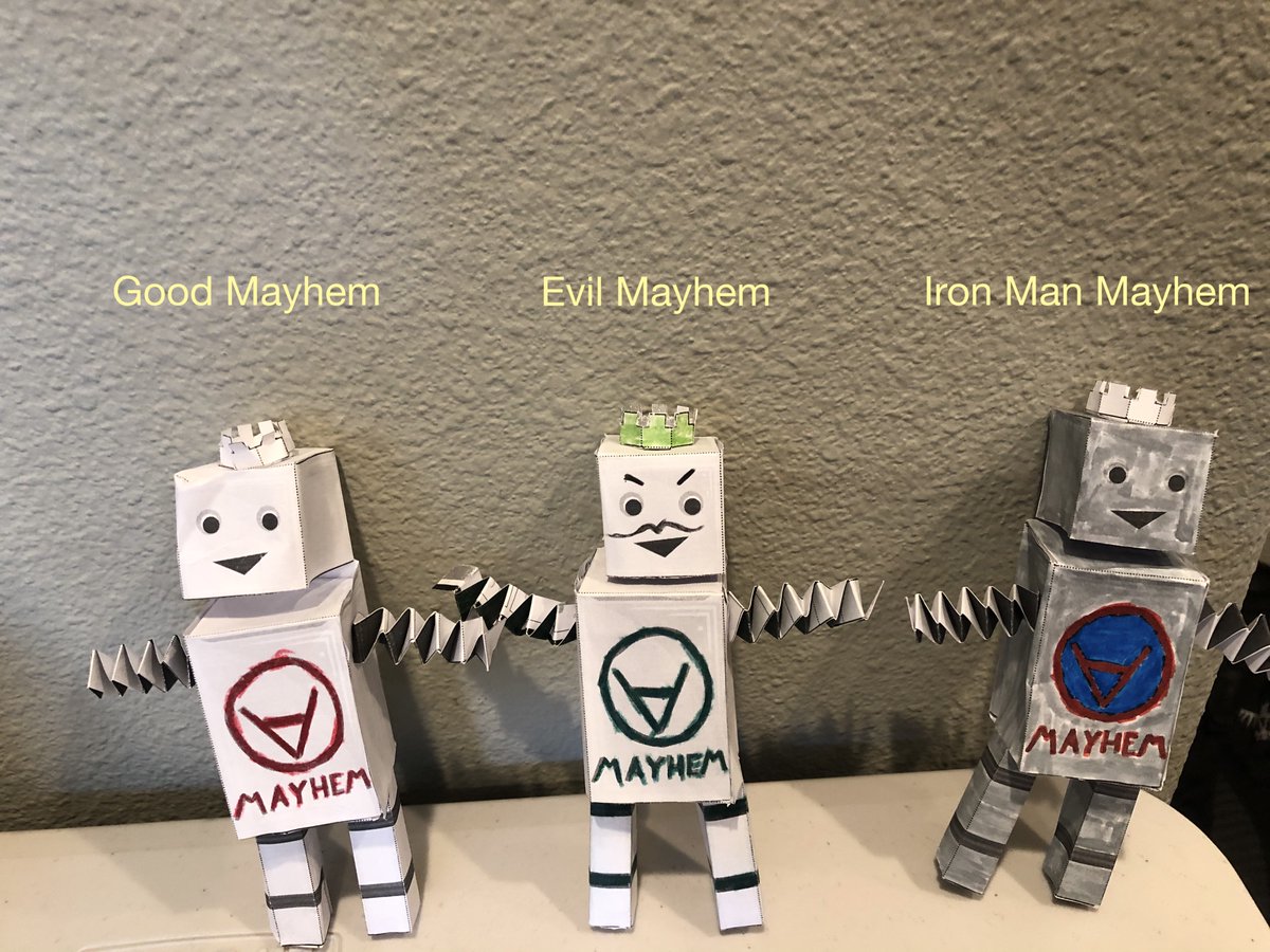 thedavidbrumley's tweet photo. Good Mayhem, Evil Mayhem, or Iron Man Mayhem. Which is your favorite @ForAllSecure?

#UnleashingMayhem https://t.co/zVvQKZKC8d