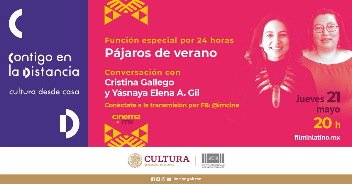 🚨¡Porque tú lo pediste!😍

<a href="/pajarosdeverano/">PÁJAROS DE VERANO</a> será función especial gratuita este jueves, en colaboración con <a href="/InteriorXIII/">INTERIOR XIII</a>.

Más tarde sigue la conversación entre @icristinagl y <a href="/yasnayae/">#YásnayaDeVuelta</a>.
¡Pasa la voz!