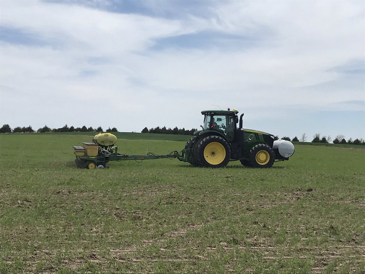 KringsJake's tweet photo. Cattle are off and corn is in! New #NKcorn going into a plot in Dundy County planted into grazed rye! #technologygeneticsvalue https://t.co/iqfjzjGY0I
