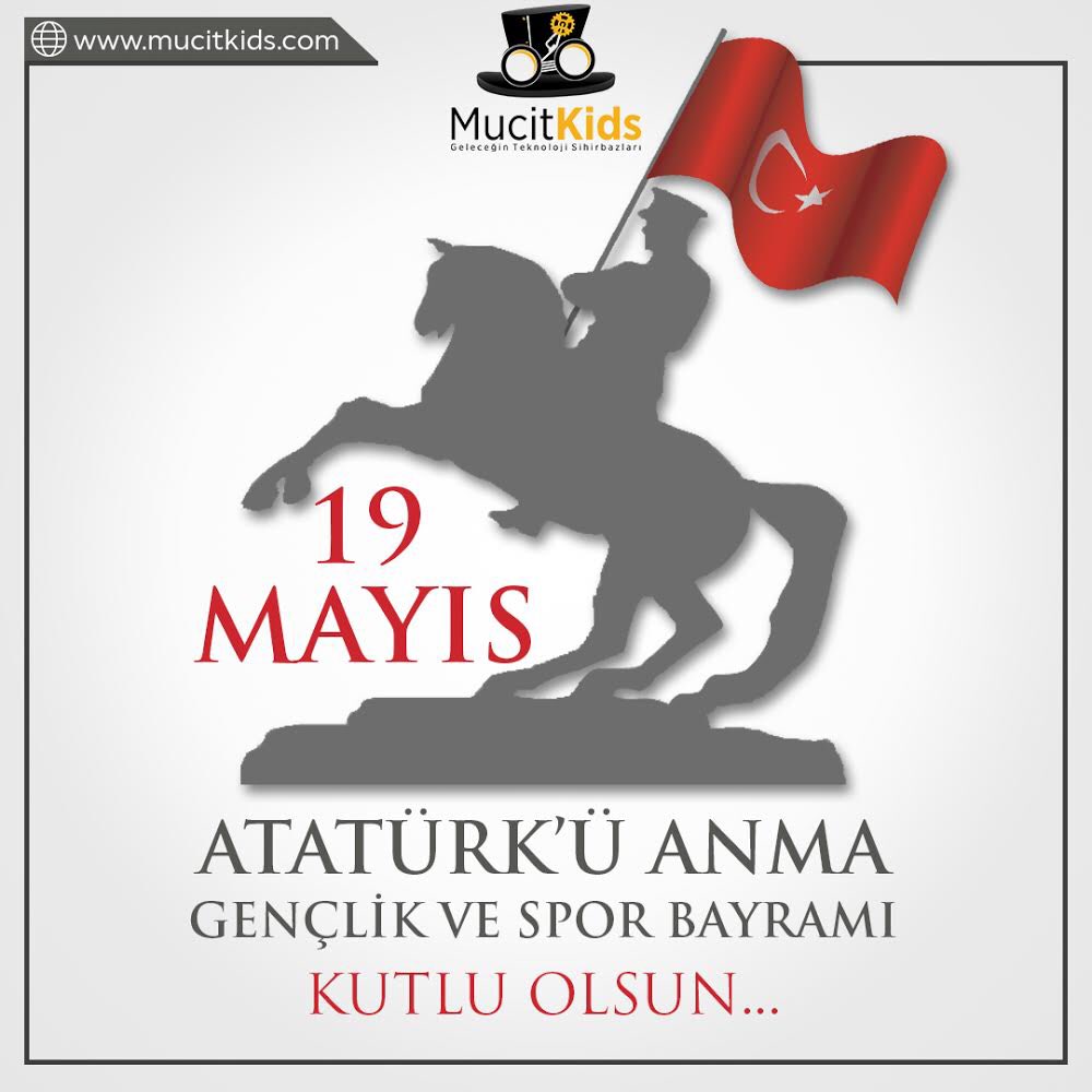 🇹🇷19 Mayıs Atatürk’ü Anma, Gençlik ve Spor Bayramımız kutlu olsun🇹🇷
Ulu Önder Gazi Mustafa Kemal Atatürk’ü ve tüm şehitlerimizi rahmet ve minnetle anıyoruz.
#19Mayıs
#kodlama #robotikkodlama #çocuk #diy #3dtasarım #anneçoçuk #bursamaker #arduino #bursaanneleri #mucitkids