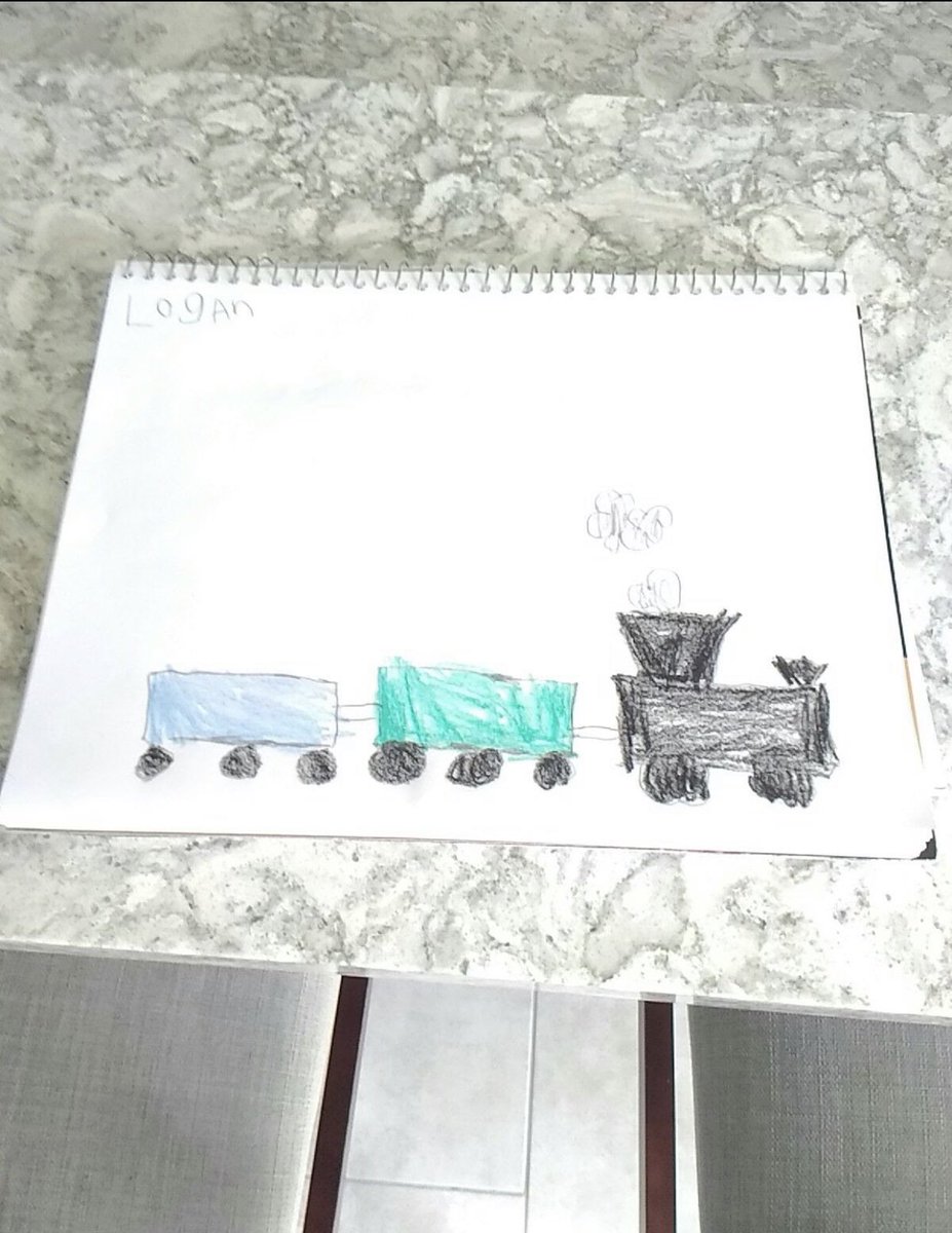 Learned about trains last week and then created our own!  Choo choo!!  🚂 🚊 🚞  great job Levi, Aidan, Izzy, and Logan!  <a href="/JoeWalkerES/">Joe Walker ES</a> #Mc3G #Kindergarten