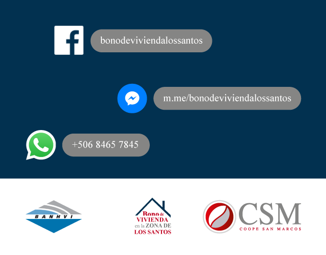 coopesanmarcos's tweet photo. ¿Quiere #tramitar su #bonodevivienda pero no sabe dónde obtener información?
#coopesanmarcos dispone de diferentes canales para que haga su consulta, y donde con gusto le enviaremos toda la información. https://t.co/NGJKxWRBi2