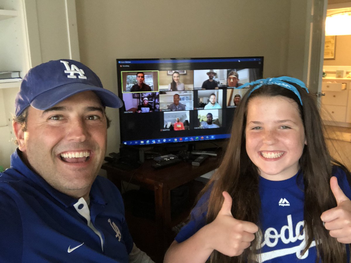 Loving this dodgers Zoom party.  #Dodgerszoomparty