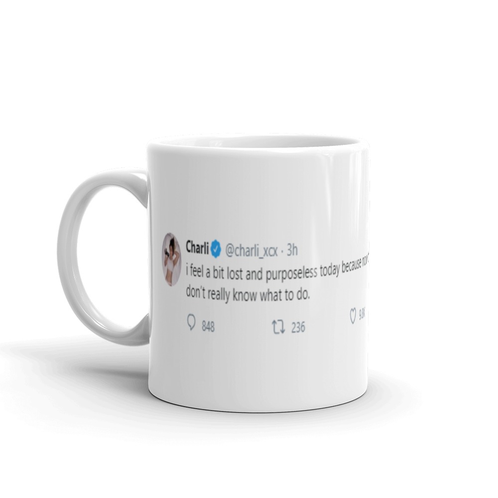 makememug's tweet photo. @charli_xcx 💛 Check us out for more tweet mugs! https://t.co/9jIlHkXedq