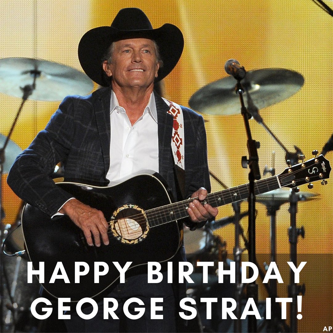 Happy 68th Birthday to the King of Country, George Strait! 