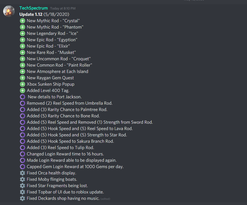 Cloud Entertainment On Twitter Update 12 Is Now Live New Code Is Mythicrods For 25 Gems Https T Co A6ujy3acfc Roblox Robloxdev - cloud entertainment on twitter update fishing simulator roblox twitter Cloud Entertainment On Twitter Update 12 Is Now Live New Code Is Mythicrods For 25 Gems Https T Co A6ujy3acfc Roblox Robloxdev - fishing simulator roblox twitter