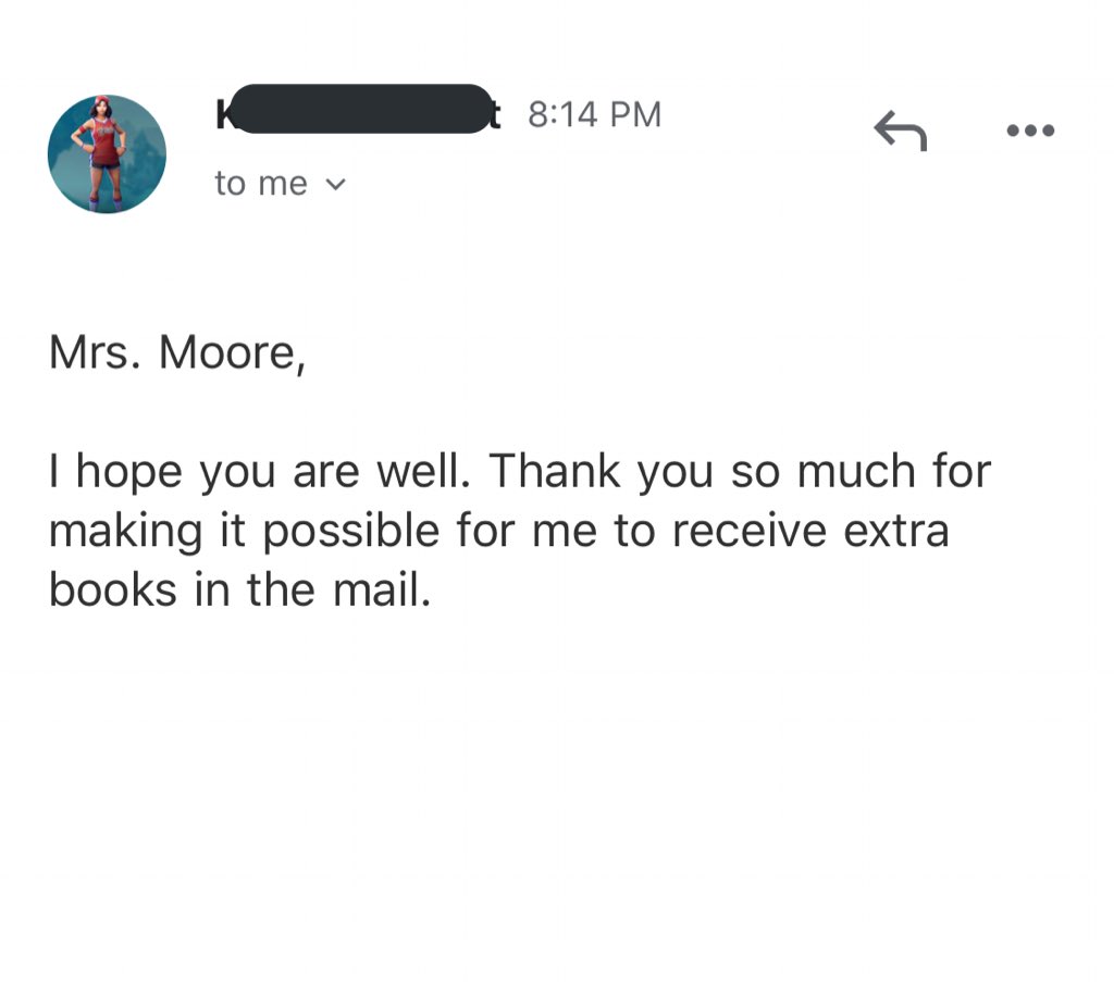 mylovelymiddle's tweet image. Shout out to the @TCSBoardofEd #LibrarySquad again for making books readily available for kids even in the midst of a pandemic! Y’all are making a difference. I made sure she knew it was from you guys! 📚💕#TCSlearns @MrsD_MLIS @MrHamMLIS @ezigbo_
