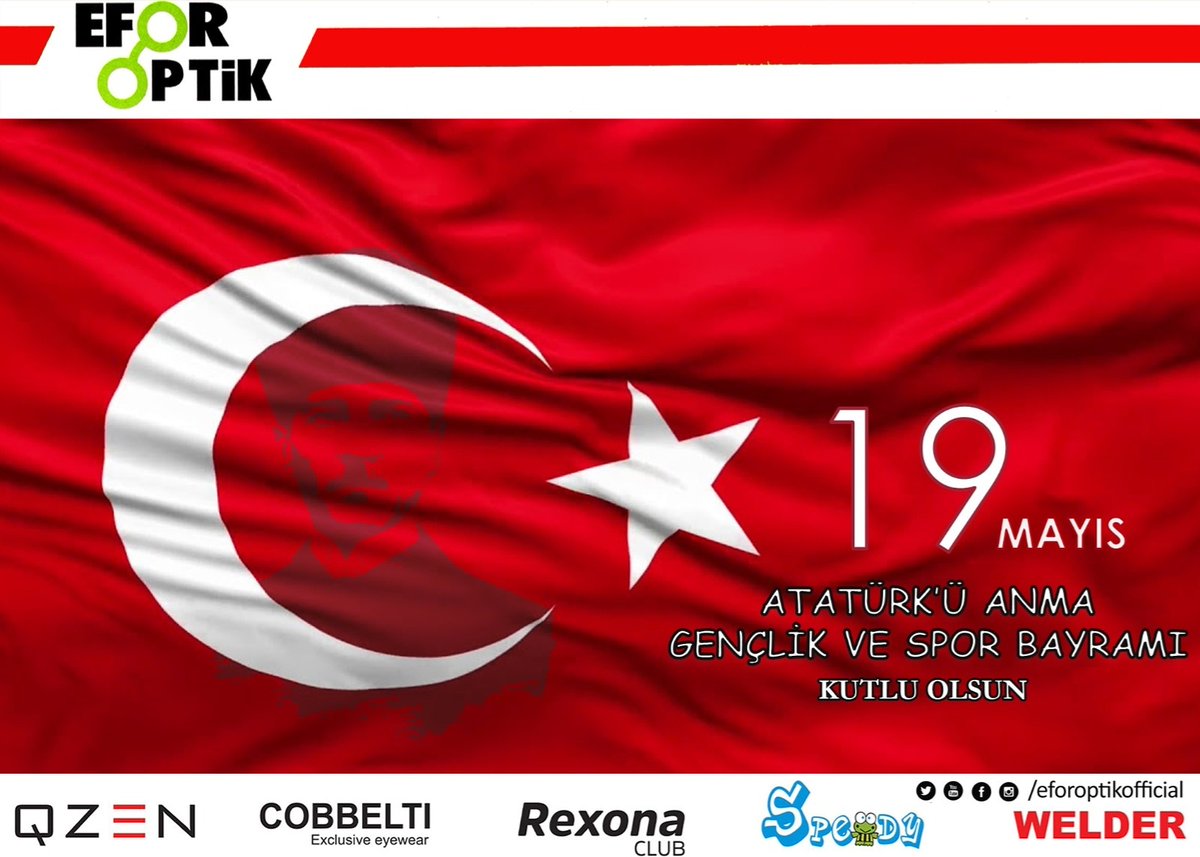 OptikEfor's tweet photo. #19MAYIS #ataturkuanmagenclikvesporbayrami https://t.co/njNTMBqmAZ