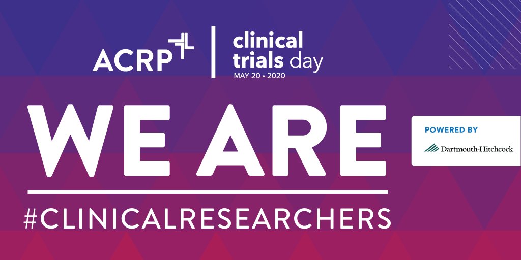 ctrsites's tweet photo. Stay tuned and virtually celebrate with us where ever you are on May 20th to support clinical research and advancing treatment options to those who need them. #CTD2020 #clinicalresearchers #clinicaltrialsresearch https://t.co/vkXYpH2Tyc