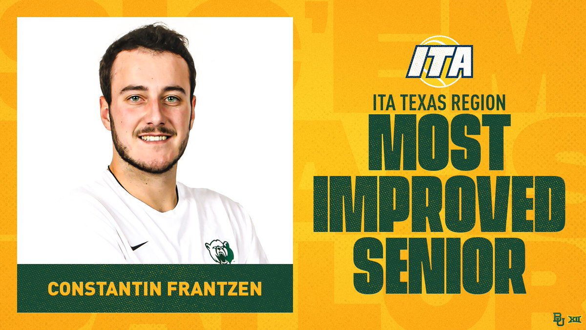 BaylorMTennis's tweet photo. Congrats to Constantin Frantzen on being named the ITA Texas Regional Most Improved Senior! 👀 #SicEm

Full release: https://t.co/VPIKvtZQQx https://t.co/PvfoEvZDBx