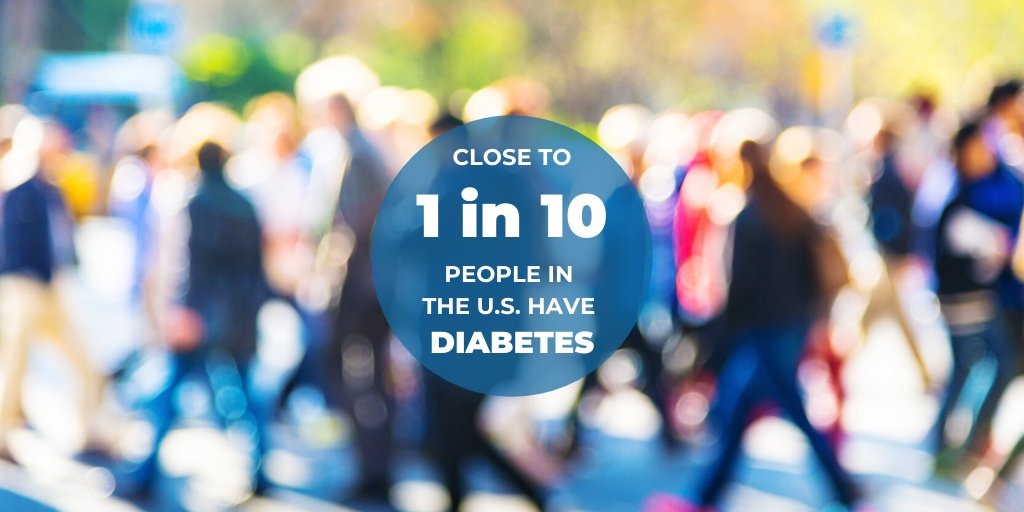 With all the talk about #COVID19 and #comorbidities, here's a fact—there are 30.3 million people in the United States with #diabetes. That's almost 10% of the American population battling the #disease on two fronts.